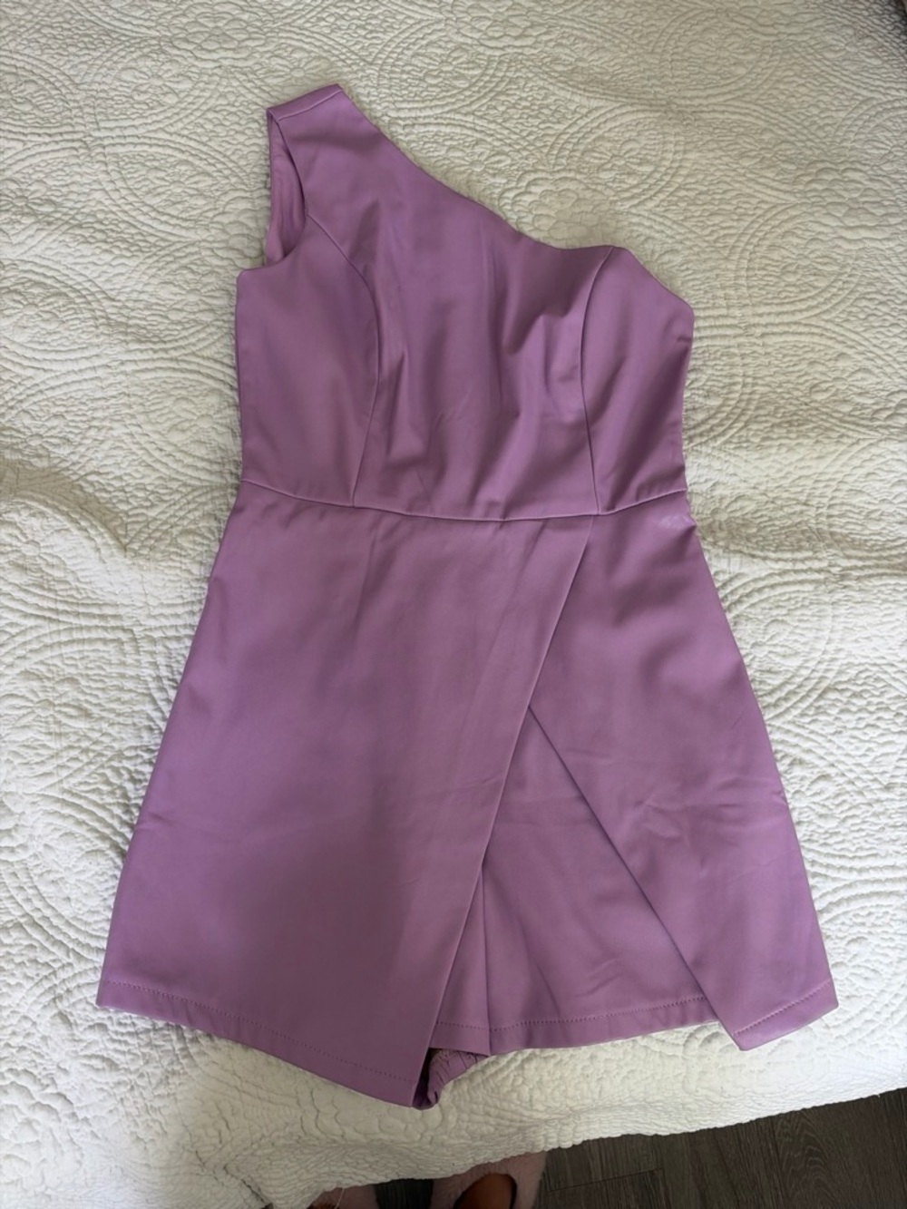 One-Shoulder Lilac Dress